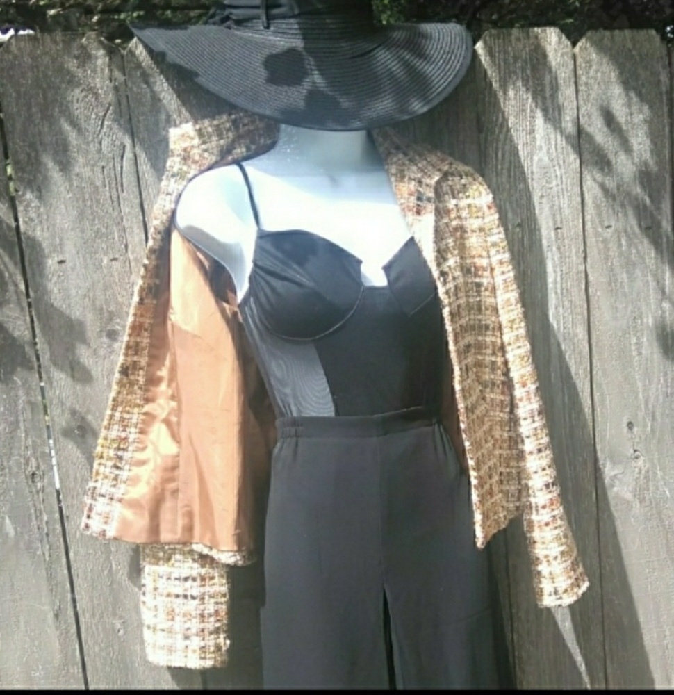 Lafayette 148 New York Copper Tweed Blazer Size 2